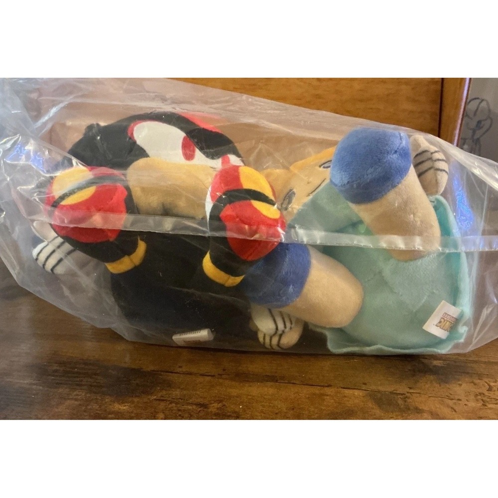 Sonic the Hedgehog Shadow and Maria Plush 2 Pack 10" Plush Kid Robot NWT Sealed - Picture 8 of 9